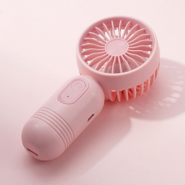 Mini Fan Speed Pink Portable Small Fully Charge Lithium Battery Minutes