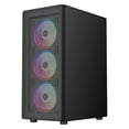 thumbnail image 2 of Gabinete Gamer BALAM RUSH DRAGONFLY PERFORM AIRCOOL GM590AB ATX Media Torre 4 Fan RGB Cristal Templado USB 3.0 Negro BR-935982, 2 of 6
