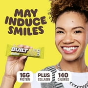 BUILT Bar, Puff Protein Bar, Lemon Meringue Pie, 16g Protein, Collagen, 150 Calories, 4 Count Box, 1.41 oz Bars