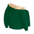 thumbnail image 3 of HAJWOH Fleece Sherpa Hoodie for Men with Zipper Big and Tall Fleece Lined Hooded Sweatshirt Long Sleeve Thick Warm Pullover Top 2024 Winter Casual Sherpa Jacket Green XL, 3 of 4
