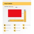 thumbnail image 4 of HOUSELABELS Compatible DYMO 30256 RED Shipping Labels (2-5/16" x 4") with REMOVABLE ADHESIVE, compatible with DYMO LW 450, 4XL, Rollo & Zebra Desktop Printers, 1 Roll /300 Labels, 4 of 9