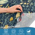 thumbnail image 3 of Yayeee Kitchen Curtains Tier Pair Light Filtering 27"x24" Rod Pocket Short Cafe Window Panel, Shadowy Forest Pattern, 3 of 7