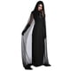 thumbnail image 3 of Sunloudy 2 Piezas Disfraz de Cosplay para Mujer, Capa de Mantel con Capucha de Color Sólido + Vestido Largo Delgado para Fiesta de Halloween, Juego de Rol, Negro Sunloudy moda, 3 of 7