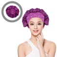 thumbnail image 4 of Shisuyan 2Pack Bathing Cap Waterproof Simulated Silk for Women's Beauty Routine, 4 of 9