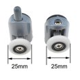 thumbnail image 4 of Ensemble de 8 Roulettes de Porte Coulissante 23mm Rouleau Rouleau pour Salle de Bain Cabine, 4 of 5