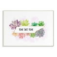 thumbnail image 1 of The Stupell Home Decor Collection Tennessee State Home Sweet Home Succulent Watercolor Vignette Wood Wall Art, 1 of 4