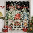 thumbnail image 2 of Merry Christmas Shower Curtains for Bathroom, Retro Red Blue Yellow Gnome Tree Snow Waterproof Fabric Shower Curtain for Bathroom Bathtub Decoration, Machine Washable, 72"x72", 2 of 9