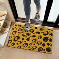 thumbnail image 2 of Yellow and Black Of Leopard Print Door Rugs,Washable Non Slip Door Mats Indoor,Decorative Door Mats,Entry Mat Indoor for Entrance,Bedroom,Kitchen,Bathroom,16"x24", 2 of 6