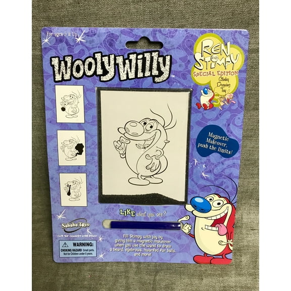 STIMPY from Ren & Stimpy Wooly Willy Magnetic Drawing Toy