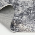 thumbnail image 6 of Better Homes & Gardens 5' x7' Grey Beige Abstract Machine Washable Faux Fur Indoor Area Rug, 6 of 9