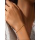 thumbnail image 1 of 1Pc Bean Chain 925 Sterling Silver Bracelet For Women Daily Decoration Classic Eternity 18K Gold Plated Fine Jewelry Gift, 1 of 4