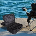 thumbnail image 1 of Bolsa de almacenamiento de pesca, caja organizadora de herramientas de pesca, bolso de mano con hoja de inserción ajustable, bolsa de suministros para L, 1 of 8