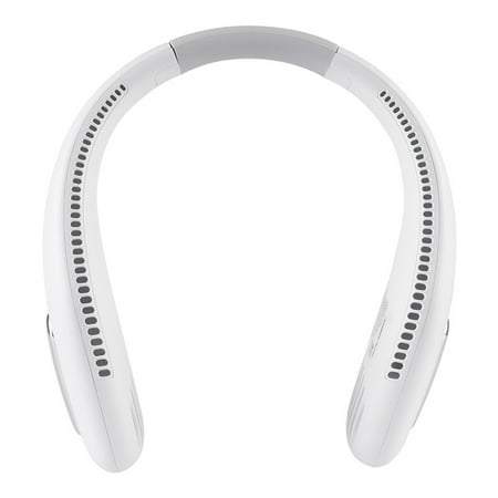 

Bladeless Neck Fan Leafless Around Neck Face Fans Around Neck Battery Operated Speed Adjustable Tiny 2400mAh Headphone Design Hanging USB Rechargeable 360°Adjustable Last for 3-8 Hours