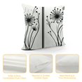 thumbnail image 4 of Orinice  Black and White Throw Pillow Cushion Cover, Meadow Flowers with Abstract Dandelions in Countryside Artwork, Decorative Square Accent Pillow Case,  White, 4 of 5