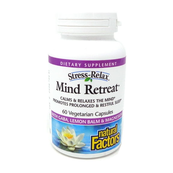 Natural Factors Stress-Relax, Mind Retreat, 60 Vegetarian Capsules