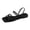 Black,#052, variant on Women's Trendy Flat Sandals Strappy Square Toe Dressy Walking Vacation Shoes No Heel Going Out Mule Slides,37