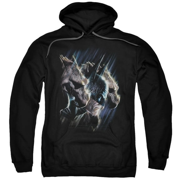 Trevco Batman-Gargoyles - Adult Pull-Over Hoodie - Black- Extra Large
