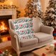 thumbnail image 4 of Herunwer Throw Pillow Cover Pine Tree Merry Christmas Bear Elk Snowflake Cotton Linen Throw Pillow Case Cushion Cover for Sofa Bed Couch Home Decorative Square, 4 of 6