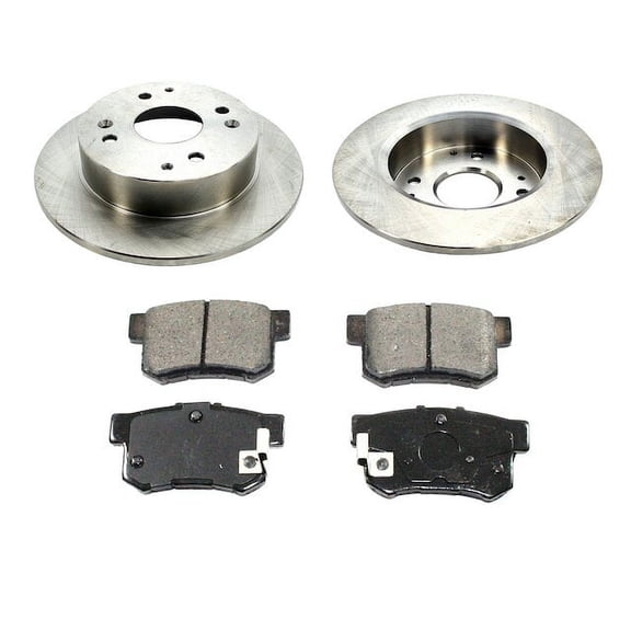 Rear Brake Pad and Rotor Kit - Compatible with 1998 - 2002 Honda Accord 2.3L 4-Cylinder 1999 2000 2001