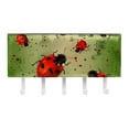 thumbnail image 2 of PhooArto Key Holder for Wall Decorative with 5 Key Hooks, Ladybugs Art Pattern Holders Wall Mount Organizer with Mail Key Rack, Self Adhesive, 2 of 7