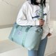 thumbnail image 1 of Bolso de lona unisex de moda Bolso de gimnasio con cremallera informal para hombres y mujeres (verde), 1 of 8