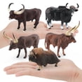 thumbnail image 2 of Simulación de animales salvajes, buey almizclero, buey de río, buey de Gower, modelo de adornos decorativos, 2 of 2