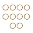 thumbnail image 3 of 10pcs 28mm Round Spring Snap Hooks carabiner ring round spring key chain key ring golden, 3 of 9