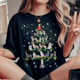 thumbnail image 2 of Husky Christmas Tree T-Shirt, Funny Dog Lover Gift, Husky Christmas Lights Shirts, Christmas Shirts for Women Men, 2 of 3