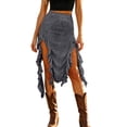 thumbnail image 2 of Skirts for Women Skirt Summer Lace Solid Color Fashion Music Festival Bodycon Midi Skirt for Everyday and Travel Dark Gray XL, 2 of 8