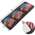 thumbnail image 2 of SKYSONIC Eagle Labor Day Runner Rug with Rubber Backing, USA Flag Non Slip Entryway Rug Runner Washable Soft Area Rug Carpet for Hallway Bedroom Kitchen Decor,2'x6', 2 of 6