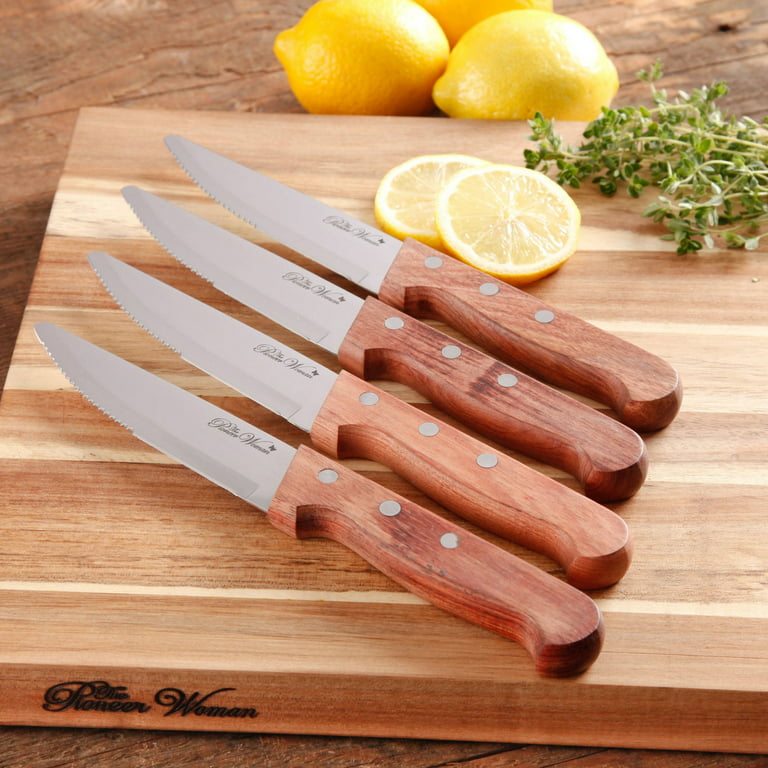 Steak Knives, Set of 6- Pink/Orange - Cornelia Park