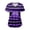 Dark Purple, variant on COMVALUE Women's Referee V-Neck Shirt Striped Top Halloween Costume Official Ref Uniform (Green, XL)