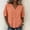 *Orange, variant on ClodeEU Women's Linen Blend V Neck Short Sleeve Blouse, Casual Solid Color Loose Fit Summer Shirt Blue,Women's Plus L