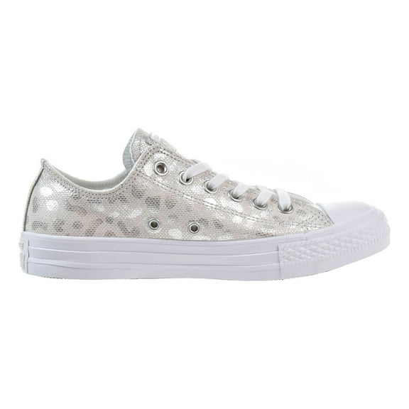 Converse Chuck Taylor All Star OX Women's Low Top Shoes White/Silver 555812c