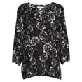 thumbnail image 3 of The Pioneer Woman Floral V-neck Long Sleeve Peasant Blouse, 3 of 7
