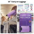 thumbnail image 5 of New York Xpress 20" Hardside Carry-on Luggage, Expandable Suitcase with Spinner Wheels, TSA-Approved, Lavender - La13801, 5 of 10