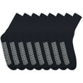 thumbnail image 3 of Personal Touch Comfortable Slipper Socks Crew Style 1 Dozen Pairs (Size 10-13, 12 Black), 3 of 7