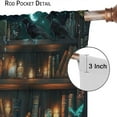 thumbnail image 5 of Bookshelf Curtains, Vintage Library with Books Window Treatments for Kids Bedroom, Library in Forest Bookcase Drapes 2 Panel Sets,42x84 Inch Blackout, 5 of 6
