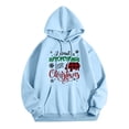 thumbnail image 4 of Women's Letter Print Hoodies Long Sleeved With Pockets Hoodie Women Pullover Zip up Sweatshirts for Women Zip Tunic Knitted Hoodies Women Zip up Full Length Hoodies for Women Womens Fall Tops Clothe, 4 of 4