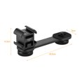 thumbnail image 3 of Andoer PT-3 Cold Shoe Mount Camera Light Microphone Holder with 1/4 Inch Screw Holes for Stabilizer Tripod, 3 of 9
