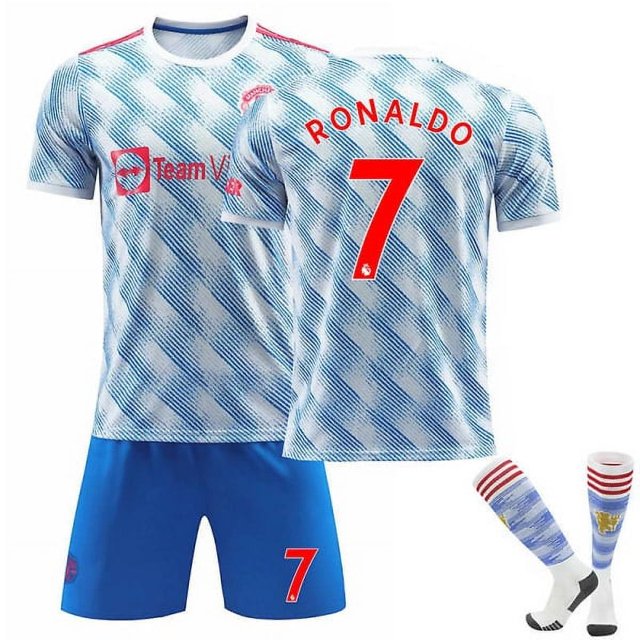 Equipación de fútbol Camiseta de fútbol Camiseta de entrenamiento Ronaldo infantil 24 (130-140cm) oso de fresa Electrónica