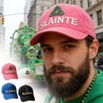 thumbnail image 1 of Sombrero Gorra de béisbol del Día de San Patricio para hombre y mujer, gorra de cerveza irlandesa con ajuste ajustable (negra) Rkxzt, 1 of 8