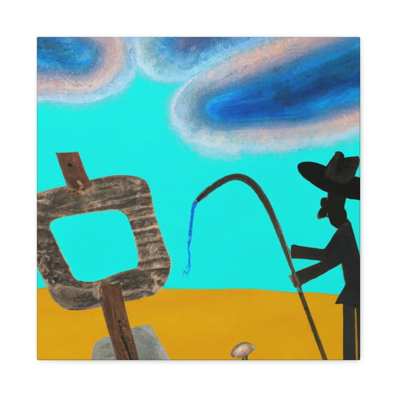 Branding Iron Emblazoned. - Canvas