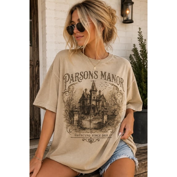 CLOTEX Haunting Adeline Inspired Parsons Manor Inspired Gothic T-Shirt | Dark Romance Bookish Tee | BookTok Reader Gift |Vintage Gothic Graphic Tee, Black S
