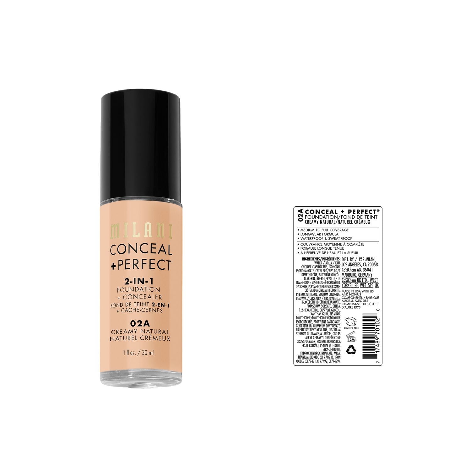 Milani Conceal + Perfect 2-in-1 Foundation + Concealer