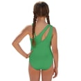 thumbnail image 2 of Jiueut Tropical Frangipani Hibiscus Print Girls Swimsuit One Piece Bathing Suit with Adjustable Strap Halter Neck Skirt Girls' Swimsuit Set with Mesh Cover Up 7-18Y, 2 of 7