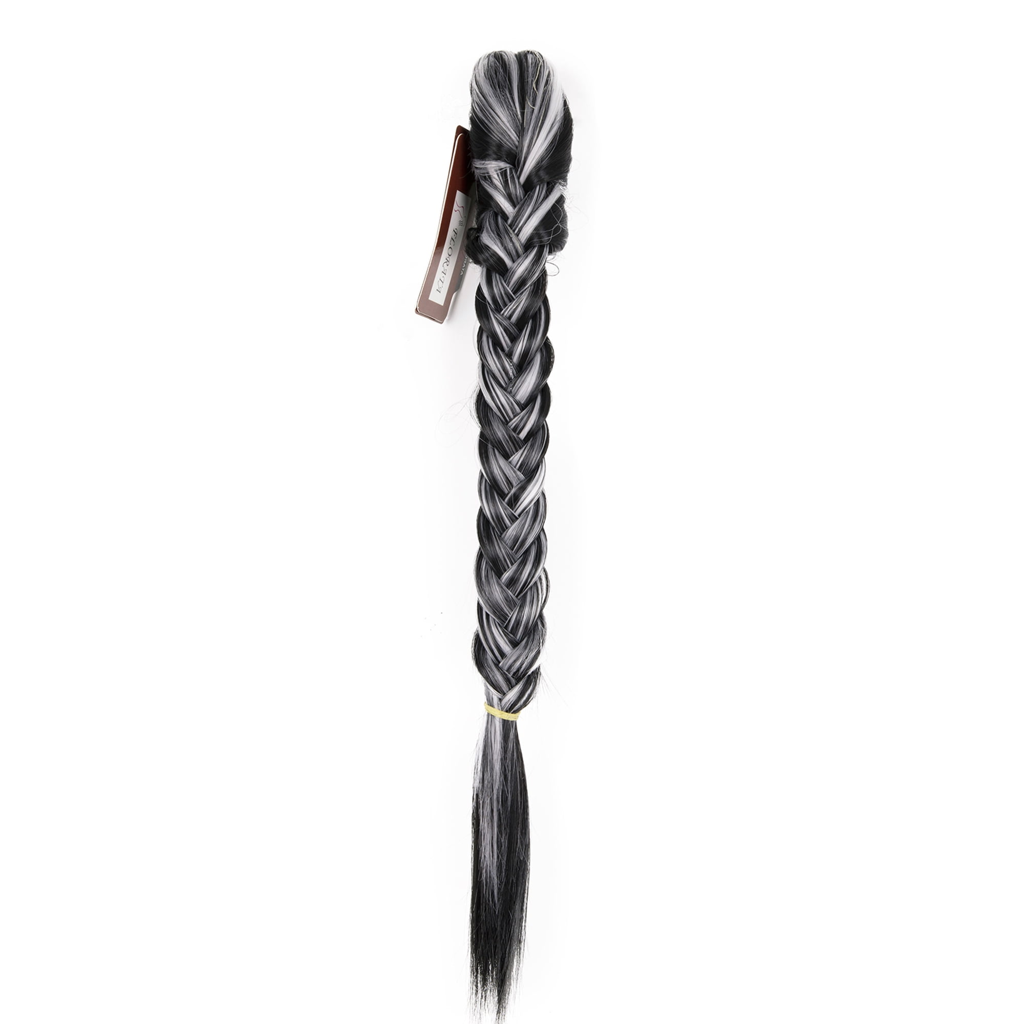 LELINTA Fishtail Braid Ponytail Extension Clip in/on Hair Chignon Braid