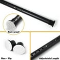 thumbnail image 3 of Homease Tension Shower Curtain Rods 141.7 - 161 In Never Rust Adjustable Spring Rods for Window Bathroom Balcony Storeroom Laundry Non-slip No Drilling Easy to Install Black Matte, 3 of 8
