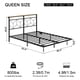 thumbnail image 2 of Base Cama Flotante - con Luces LED Ajustables, Plataforma de Metal con Listones de Acero Resistente con Soporte, no Necesita somier, fácil de Montar, 2 of 8