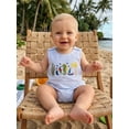 thumbnail image 6 of Cenuakty Baby3M 6M 12M 18M  Boy Overalls, Sleeveless Stripes Embroidery Romper Bodysuit Summer Clothes for Casual Daily, 6 of 9